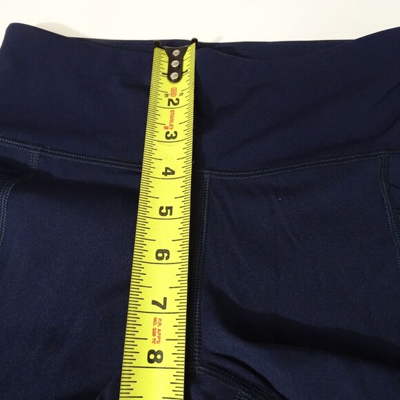 Jockey Performance Crop Legging Women Size S 360 High Rise Stretch Navy Blue NEW - Picture 10 of 11
